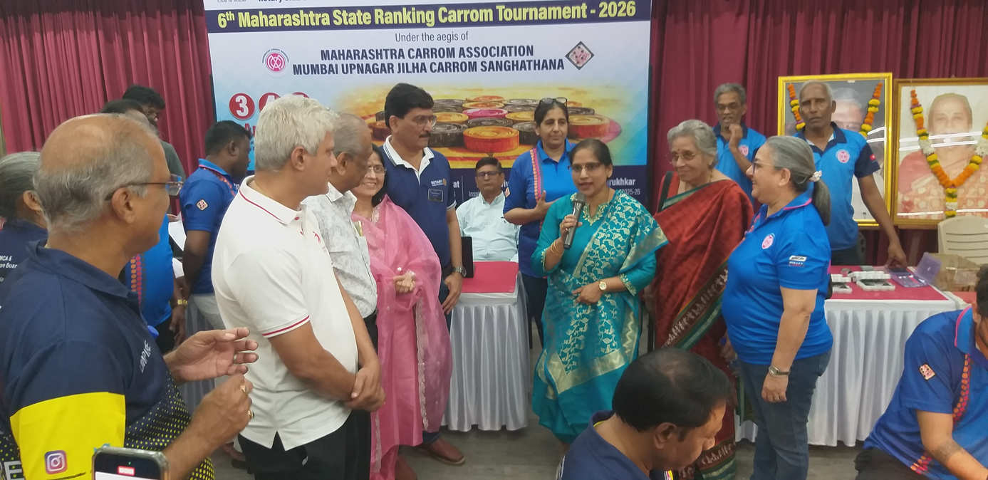 6th Rotary Club of Mumbai Parleshwar State Ranking Carrom Tournament 2026-27
